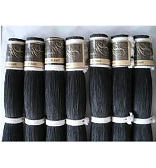 Black Bow Hair 27" 69cm